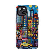 Upper Eastside NYC Pop Art Tough Phone Case LavenderCeleste