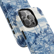 San Francisco Toile de Jouy Scenic Tough Phone Case LavenderCeleste