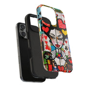 Queen of Hearts Pop Art Tough Phone Case LavenderCeleste