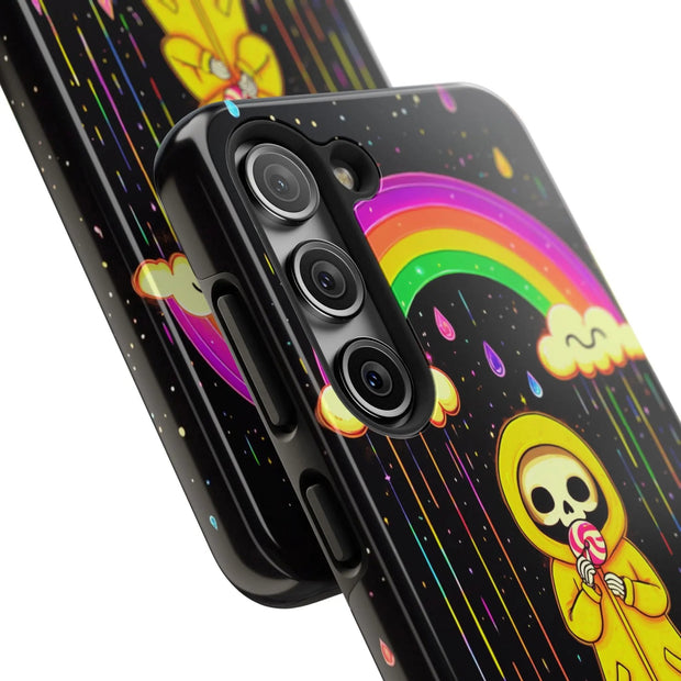 Rainbow Skeleton Lollipop Tough Phone Case LavenderCeleste