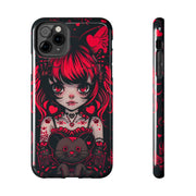 Kawaii Gothpunk Red Heart Tough Phone Case
