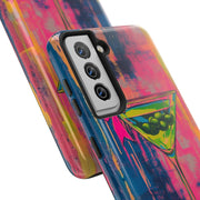 Neon Martini Pop Art Tough Phone Case Printify