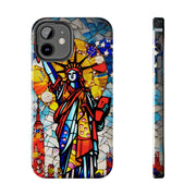 Statue of Liberty Mosaic Art Tough Phone Case LavenderCeleste