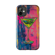 Neon Martini Pop Art Tough Phone Case Printify