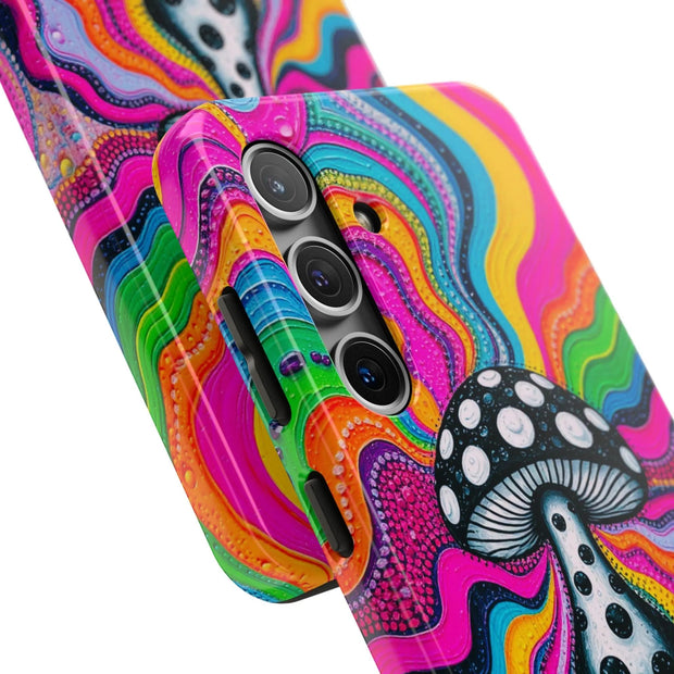 Psychedelic Rainbow Mushroom Art – Trippy Tough Case LavenderCeleste