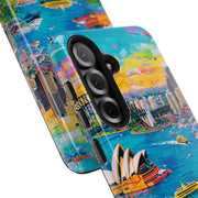 Sydney Collage Skyline Art Tough Phone Case LavenderCeleste