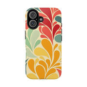 Vintage Retro 70s Abstract Groovy Tough Phone Case LavenderCeleste