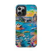 Sydney Collage Skyline Art Tough Phone Case LavenderCeleste