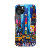 Times Square NYC Pop Art Tough Phone Case LavenderCeleste