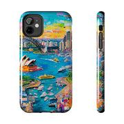 Sydney Collage Skyline Art Tough Phone Case LavenderCeleste