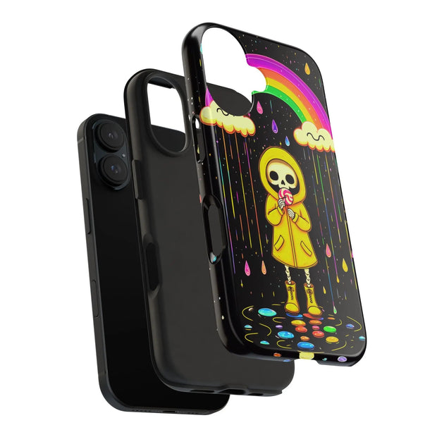 Rainbow Skeleton Lollipop Tough Phone Case LavenderCeleste