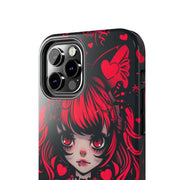 Kawaii Gothpunk Red Heart Tough Phone Case