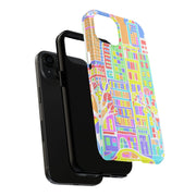 Upper East Side Pastel City Tough Phone Case LavenderCeleste