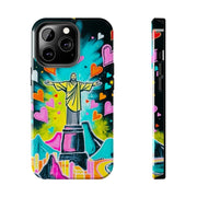 Rio de Janeiro Neon Pop Art Tough Phone Case LavenderCeleste