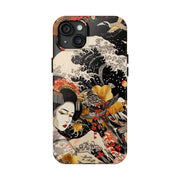 Golden Geisha Wave Japanese Art Tough Phone Case
