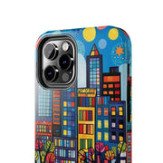 Upper Eastside NYC Pop Art Tough Phone Case LavenderCeleste