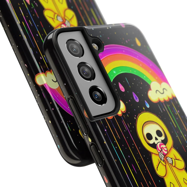 Rainbow Skeleton Lollipop Tough Phone Case LavenderCeleste