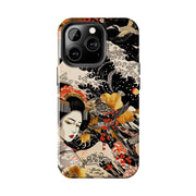 Golden Geisha Wave Japanese Art Tough Phone Case
