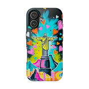Rio de Janeiro Neon Pop Art Tough Phone Case LavenderCeleste