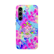 Pastel Goth Kawaii Baphomet Tough Phone Case LavenderCeleste