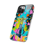 Rio de Janeiro Neon Pop Art Tough Phone Case LavenderCeleste