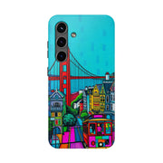 San Francisco Pop Art Colorful City Tough Phone Case LavenderCeleste