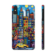 Upper Eastside NYC Pop Art Tough Phone Case LavenderCeleste