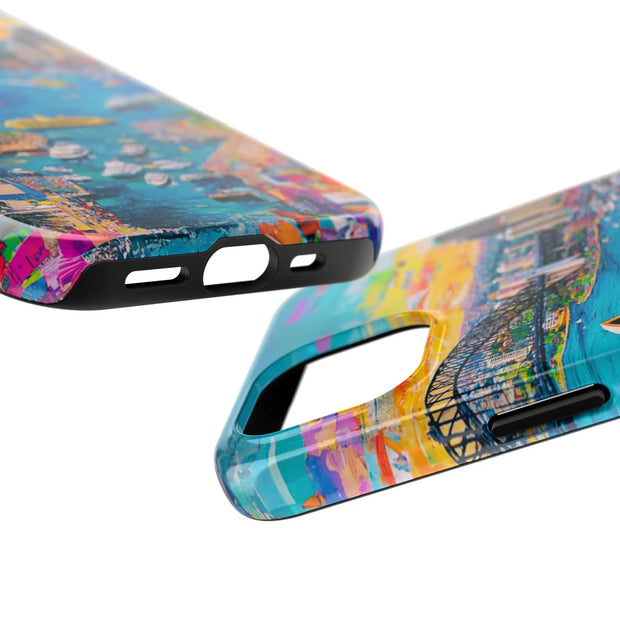 Sydney Collage Skyline Art Tough Phone Case LavenderCeleste