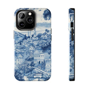 San Francisco Toile de Jouy Scenic Tough Phone Case LavenderCeleste
