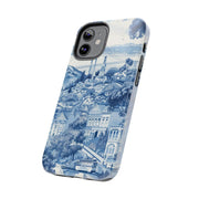 San Francisco Toile de Jouy Scenic Tough Phone Case LavenderCeleste