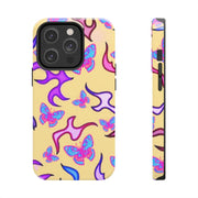 Y2K Butterfly Flames Retro Tough Phone Case LavenderCeleste