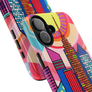 Tulsa Oklahoma Retro Pop Skyline Tough Phone Case LavenderCeleste