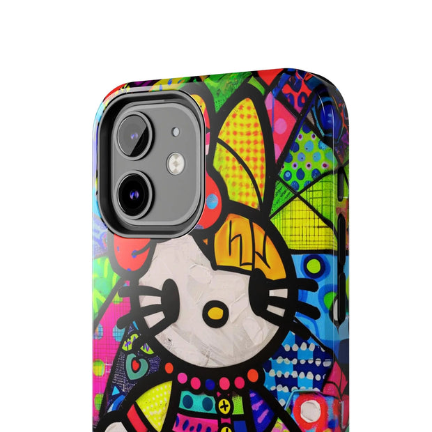 Pop Patchwork Kitty Tough Phone Case Printify