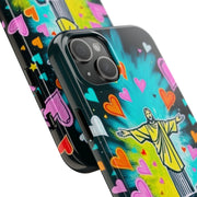 Rio de Janeiro Neon Pop Art Tough Phone Case LavenderCeleste