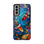 Vibrant Koi Pond Pop Art Tough Phone Case