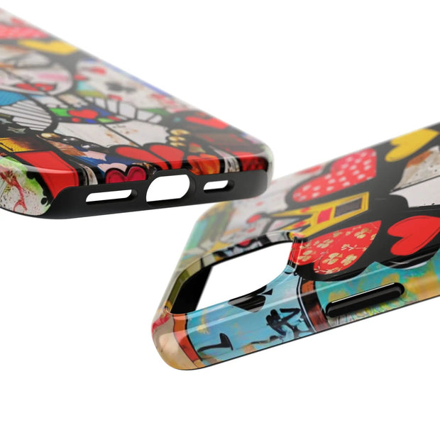 Queen of Hearts Pop Art Tough Phone Case LavenderCeleste