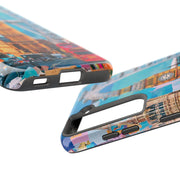 London Big Ben Collage Tough Phone Case – Vibrant City Pop Art Design