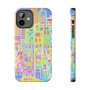 Upper East Side Pastel City Tough Phone Case LavenderCeleste