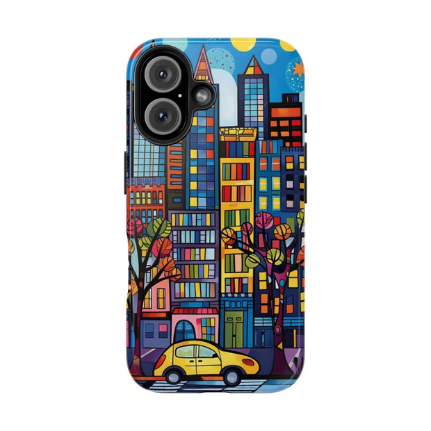 Upper Eastside NYC Pop Art Tough Phone Case LavenderCeleste