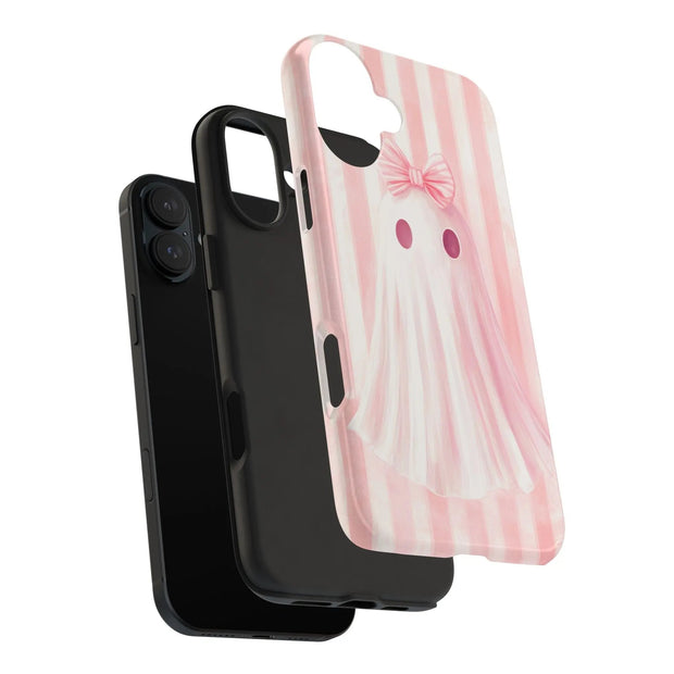 Pink Coquette Ghost Tough Phone Case - LavenderCeleste