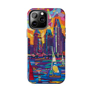 San Diego Skyline Pop Art Tough Phone Case LavenderCeleste