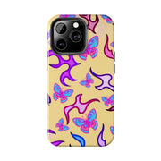 Y2K Butterfly Flames Retro Tough Phone Case LavenderCeleste