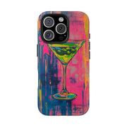 Neon Martini Pop Art Tough Phone Case Printify
