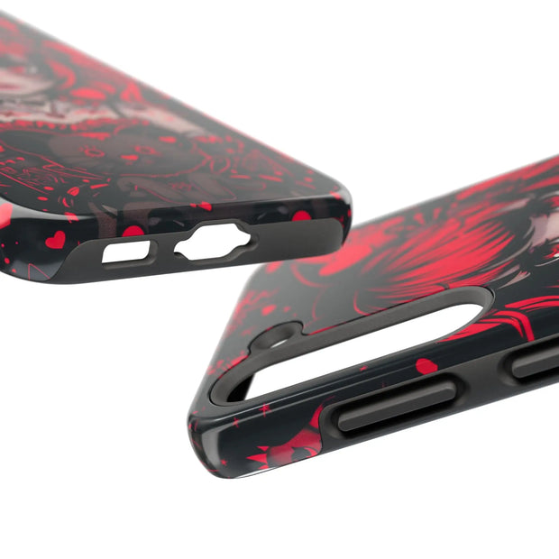 Kawaii Gothpunk Red Heart Tough Phone Case
