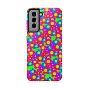 Retro Kawaii Bright Floral Pattern Tough Phone Case