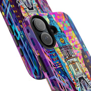 Philadelphia Pop Art Skyline Tough Phone Case LavenderCeleste