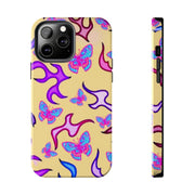 Y2K Butterfly Flames Retro Tough Phone Case LavenderCeleste