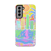 South Beach Miami Mosaic Art Tough Phone Case LavenderCeleste