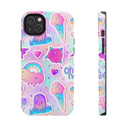 Pastel Goth Kawaii Graveyard Tough Phone Case LavenderCeleste