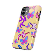Y2K Butterfly Flames Retro Tough Phone Case LavenderCeleste